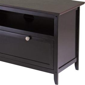 img 1 attached to 📺 Stylish Winsome Zuri TV Stand in Elegant Espresso Finish