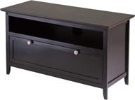 📺 stylish winsome zuri tv stand in elegant espresso finish логотип