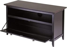 img 3 attached to 📺 Stylish Winsome Zuri TV Stand in Elegant Espresso Finish