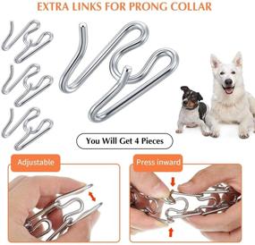 img 3 attached to 🐶 4-Link Steel Prong Dog Collar - Extra P