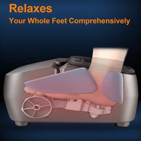 img 2 attached to 🦶 Mountrax Foot Massager Machine with Remote Control and Heating Function - Fits up to Size 12 Feet!