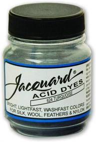 img 1 attached to 💦 Jacquard Acid Dye: Concentrated Turquoise 624 Powder for Wool, Silk & Protein Fibers - 1/2oz Jar
