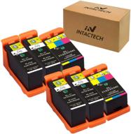 intactech compatible dell ink cartridges 6 pack (4 black/2 color) - for v313w, v515w, v715w printers logo