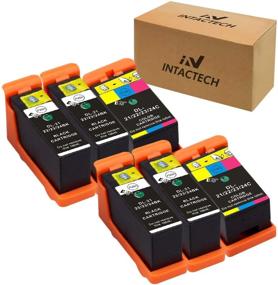 img 4 attached to Intactech Compatible Dell Ink Cartridges 6 Pack (4 Black/2 Color) - For V313w, V515w, V715w Printers