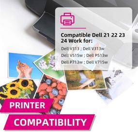 img 2 attached to Intactech Compatible Dell Ink Cartridges 6 Pack (4 Black/2 Color) - For V313w, V515w, V715w Printers