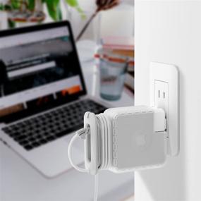 img 1 attached to 🔌 Ultimate Cord Management Solution: Protective Case for MacBook Pro Magsafe USB C Adapter, Charger 60W 61W, Travel Organizer and Cable Winder for Mac Accessories 13 inch