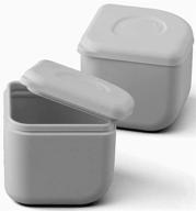 🍼 miniware silipods grey 2 pack: leakproof & durable food grade silicone storage for baby & kids - dishwasher, fridge, freezer safe - ideal for purees, soups, dressings, and more! logo