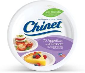 img 1 attached to 🍽️ Chinet Classic White Round Appetizer and Dessert Plates, 6.75 Inches, 70 Count - Perfect for Any Occasion!