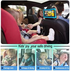 img 1 attached to 📱 HOZOMT Universal Headrest Tablet Holder: Perfect Car Backseat Entertainment Solution for Kids, Compatible with Kindle/Fire HD & More 6.5"~10.9" Electronic Devices