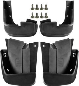 img 4 attached to 🚗 A-Premium Splash Guards Mud Flaps Mudflaps for Honda Civic 2006-2011 Sedan: Front and Rear 4-PC Set