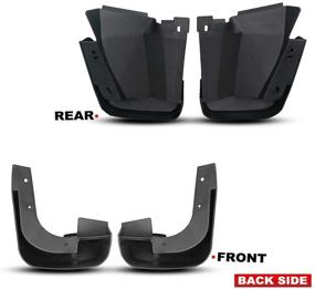 img 2 attached to 🚗 A-Premium Splash Guards Mud Flaps Mudflaps for Honda Civic 2006-2011 Sedan: Front and Rear 4-PC Set