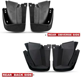 img 1 attached to 🚗 A-Premium Splash Guards Mud Flaps Mudflaps for Honda Civic 2006-2011 Sedan: Front and Rear 4-PC Set