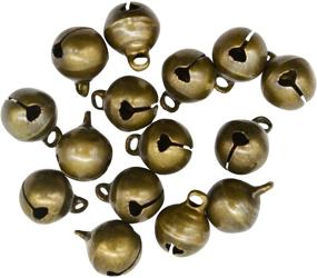 img 2 attached to ✨ Maydahui 100 PCS Small Jingle Bell Vintage Bronze Mini 10mm Alloy Beads - DIY Jewelry Findings, Sewing, Wedding, Doors, and Crafts