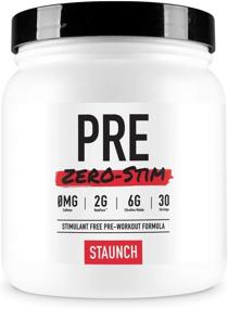 img 4 attached to 🌿 Staunch PRE Zero-Stim - Pina Koala Pre-Workout Powder: Stimulant-Free Energy with Betapure, L-Citrulline, Vitamin B12, and More!