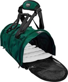 img 2 attached to 🐾 X-Large Evergreen Double Sided Divided Pet Carrier by Sturdi Products