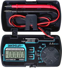 img 4 attached to 🔧 ALLSUN EM3085A 3 3/4 Digits Autoranging Pocket Digital Multimeter Mini Multi Tester for Home Measuring Tools - AC/DC Voltage, Current, Resistance, Capacitance, Frequency, Diode, and Continuity - LCD Display