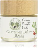🌿 green forest lady growing belly balm: organic & herbal care for stretch marks, elasticity, itching, moisturizing, belly, breasts, hips, thighs logo