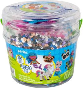 img 4 attached to 🧙 Enhance Your Crafting Magic with Perler PER8042963 Mystical Creatures Fuse Bead Kit: 8505pc, 13 Patterns, Multicolor Delights!