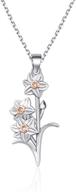 🌼 lqri daffodil necklace: a stunning birth flower gift for women and girls logo