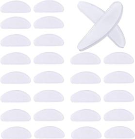 img 4 attached to 😎 TOODOO 18 Pairs Transparent Adhesive Glasses Nose Pads - Silicone Anti-Slip Nosepads for Eyeglasses, Sunglasses, and Eyeglass Glasses (1.5mm)