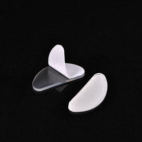 img 1 attached to 😎 TOODOO 18 Pairs Transparent Adhesive Glasses Nose Pads - Silicone Anti-Slip Nosepads for Eyeglasses, Sunglasses, and Eyeglass Glasses (1.5mm)