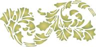 leaf stencil reusable stencils terracotta logo