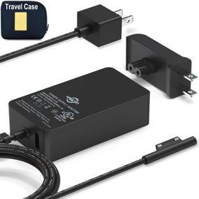 img 4 attached to 💡 UL Listed 65W Power Adapter for Microsoft Surface Pro X, 7, 6, 5, 4, 3, Surface Laptop 1, 2, 3, Surface Go 1, 2, Surface Book - Includes Travel Case