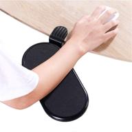 maximize comfort and efficiency with fuzadel ergonomic desk clamp-on mouse platform extension - black logo