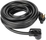 🔌 scitoo rv cord 50amp 36ft- reliable extension power supply cable for trailer motorhome camper- black, nema 14-50 rv extension cords, 6awg3c + 8awg1c, etl/cetl listed logo