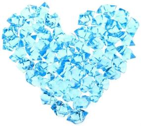 img 3 attached to 💎 500g Simuer Acrylic Ice Rock Cubes Jewels Gems, Faux Diamond Crystals Treasure Gems Fake Crushed Ice Rocks for Table Decorations, Vase Fillers, Fishbowl Beads - Perfect Wedding or Birthday Gift