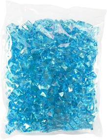img 4 attached to 💎 500g Simuer Acrylic Ice Rock Cubes Jewels Gems, Faux Diamond Crystals Treasure Gems Fake Crushed Ice Rocks for Table Decorations, Vase Fillers, Fishbowl Beads - Perfect Wedding or Birthday Gift