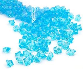 img 1 attached to 💎 500g Simuer Acrylic Ice Rock Cubes Jewels Gems, Faux Diamond Crystals Treasure Gems Fake Crushed Ice Rocks for Table Decorations, Vase Fillers, Fishbowl Beads - Perfect Wedding or Birthday Gift