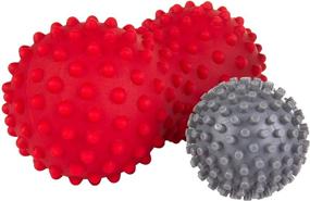 img 4 attached to 🌟 Laser Sports Spike Peanut Roller & Hedgehog Foot Massage Ball Set: Ultimate Solution for Deep Tissue Muscle Relief, Plantar Fasciitis, and Targeted Pain Reduction