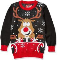 🎅 hybrid apparel christmas sweater x large for boys: stylish and warm sweaters logo