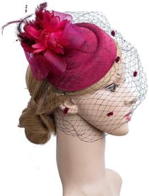 img 3 attached to Cizoe Fascinator Kentucky Fascinators 11C Blush Women's Accessories for Special Occasion Accessories