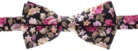 img 2 attached to 🌺 Floral Bowtie for Men - Elevated Men's Accessories in Ties, Cummerbunds & Pocket Squares