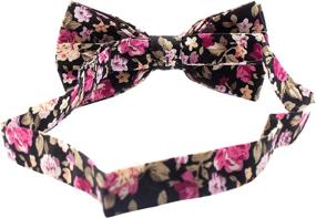 img 1 attached to 🌺 Floral Bowtie for Men - Elevated Men's Accessories in Ties, Cummerbunds & Pocket Squares