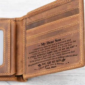 img 3 attached to Forever AMZ W04 008 Engraved Bifold Wallet - MomSon Men's Accessories: Wallets, Card Cases & Money Organizers