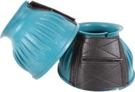 🐴 cashel teal large rubber bell boots: durable protection for optimum horse hoof safety logo