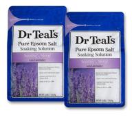 🛀 dr teals lavender epsom salt - find peaceful sleep and soothing relief - 2 bags (6lbs total) logo
