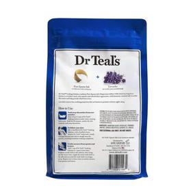 img 1 attached to 🛀 Dr Teals Lavender Epsom Salt - Find Peaceful Sleep and Soothing Relief - 2 bags (6lbs total)