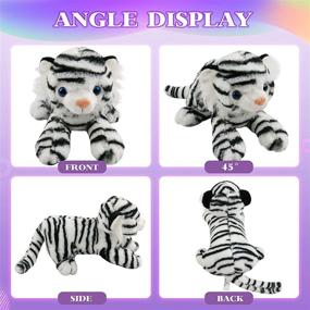 img 2 attached to 🐯 Houwsbaby LED Light-Up Floppy Bengal Tiger Stuffed Animal Plush Toy - Glow Pillow Night Lights for Kids Toddler Girls, 13'' - Perfect Birthday Gift