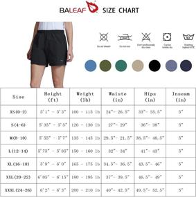 img 3 attached to 🏃 Baleaf Women's 5" Athletic Shorts: Quick Dry & Lightweight for Hiking, Workout, Running - With Zipper Pocket & UPF 50+