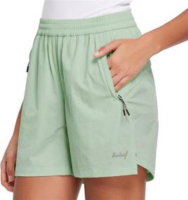 img 4 attached to 🏃 Baleaf Women's 5" Athletic Shorts: Quick Dry & Lightweight for Hiking, Workout, Running - With Zipper Pocket & UPF 50+