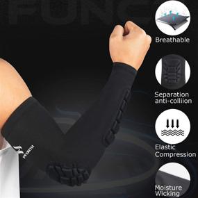 img 1 attached to 👕 2PCS HOPEFORTH Elbow Forearm Sleeves - Compression Arm Support with Padding