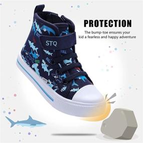 img 2 attached to 👟 Кеды STQ Slip On из холста для маленьких мальчиков и девочек