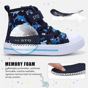 img 1 attached to 👟 Кеды STQ Slip On из холста для маленьких мальчиков и девочек