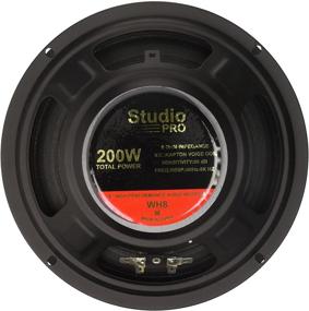 img 1 attached to 🔊 Pyramid WH8 8-Inch 200W High Power Paper Cone Subwoofer, 8 Ohm