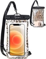 rynapac leopard waterproof phone pouch: stylish protection for women & girls, ipx8 floating tpu bag for kayaking, traveling, boating, fishing, hiking, swimming - 1 pack logo