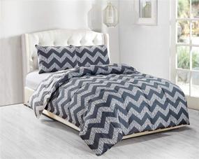 img 2 attached to 🛏️ Shop the Best-Selling Duck River Textiles Wyatt Down Alternative Comforter Set, King Size, in Elegant Grey Shade